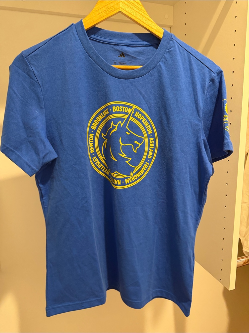 NWT 2026 Boston Marathon adidas cotton Tee
